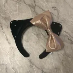 USJ キティ カチューシャ ブラック ビジュー付き