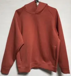 美品 ユニクロ ストレッチドライスウェットプルパーカ　男女兼用 オレンジ　M