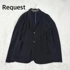 Request リクエスト♦︎テーラードジャケット L黒 伸縮性◎ 春先 定番のサムネイル