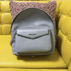 MICHAEL KORS バックパックリュック本革ペールブルー新品未使用保管品