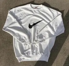 【希少】90s NIKE スウェット センターロゴ ナイキ 白 L 古着のサムネイル