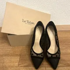 Le Talon ドット柄メッシュハイヒール