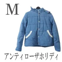 アンティローザ/ホリデー/デニム調/中綿ジャンパー/M●あ0871