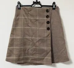 Red Color Jenny フレアスカート ミニスカート チェック Lサイズ