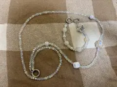 スマホ　ショルダー＆ハンドストラップ　クリア