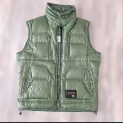 DIESEL キルティングダウンベスト XL グリーンのサムネイル