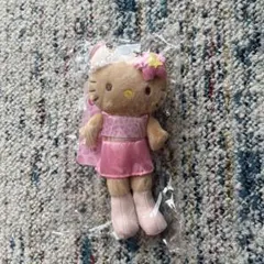 ハローキティ スタイルアップマスコット　GOGOギャル 足長　ヒョウ柄　ピンク