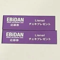 EBiDAN Visual Dictionary 応募券 Lienel 2枚