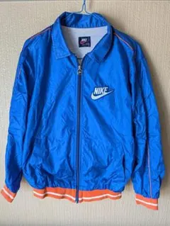 80sヴィンテージ NIKE ナイロンジャケット ブルー オレンジ