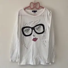 GAP ギャップ　　スパンコール長袖Tシャツ　ロンT140キッズ 3900円