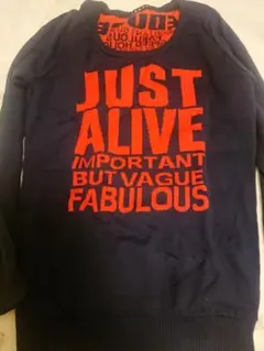 INGNI トレーナー ニット 英字 ロゴ 紺 赤