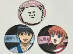 銀魂 缶バッジ 神楽 新八 定春