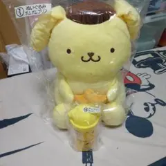 ポムポムプリン 一番くじぬいぐるみとタンブラーのセットです