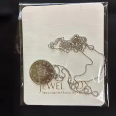 【未使用】Jewel VOX コインネックレス　シルバー系