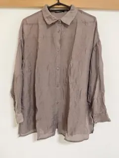 AS KNOW AS PINKY シャツ シアーブラウス