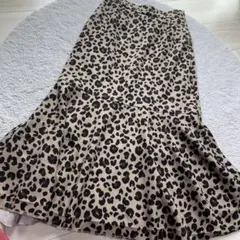 ヒョウ柄 フレアスカート Sサイズ
