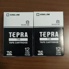 KING JIM TEPRA TR テープカートリッジ 12mm 2個セット