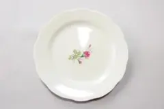 花柄の白い皿 　パーティープレート5枚セット　新品未使用品