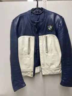 【80s vintage】レア　BMW レザージャケット　本革　西ドイツ製　短丈 80s vintage】レア BMW レザージャケット 本革 西ドイツ製 短丈