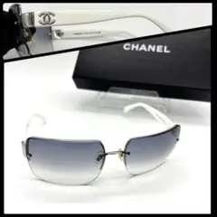 【美品】CHANEL シャネル 4107-B リムレス　サングラス　ココマーク 良品】CHANEL シャネル 4107-B リムレス サングラス ココマーク - メルカリ