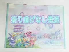 折り曲げなし発送☆ダッフィー　20周年　カラフルハピネス　ショッピングバッグ