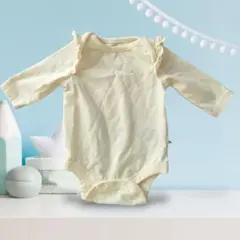 GAP ベビー肌着 0-3ヶ月 長袖 フリル付き