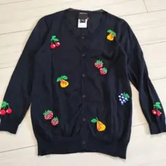 James Coviello ×ANNA SUI 立体フルーツ刺繍 カーディガン