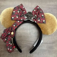 上海ディズニーランド限定　ミニー　カチューシャ　パイレーツオブカリビアン　リボン