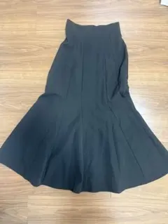 黒 フレアスカート ロングスカート