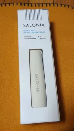 サロニア コードレス ストレートヘアアイロン ホワイト 12mm