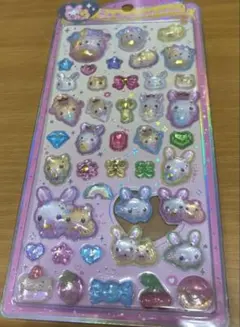 ◎即購入　フワフワらびちゃん うるちゅるポップシール　 平成レトロ