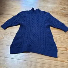 ユナイテッドアローズ　グリーンレーベルニットワンピース　ネイビー　115cm