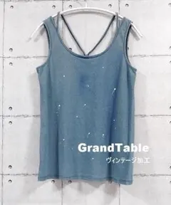 Grand Table ヴィンテージ加工 手差し タンクトップ Mのサムネイル