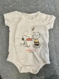 ベビー肌着　スヌーピー　淡色　可愛い　カジュアル