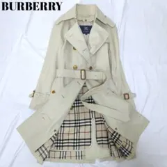 美品✨バーバリーロンドン ライナー ノバチェック トレンチコート ライトベージュ