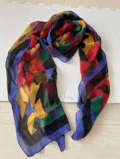 PERRY ELLIS ストール　ショール　レトロ　昭和レトロ　シフォン