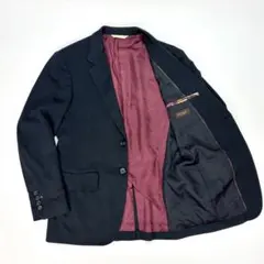 ポールスミス テーラードジャケット ブラック レッド裏地 花柄