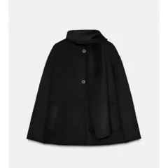 ZARA ウールブレンドケープ - メルカリ