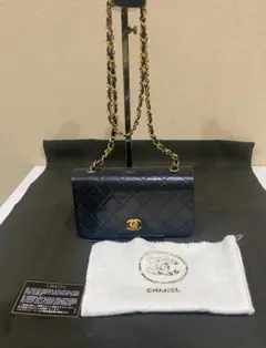 鑑定済 CHANEL シャネル ヴィンテージ　ミニマトラッセ　フルフラップ