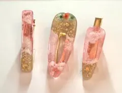 ヘアーアクセサリー ヘアピン３本セット オリジナル