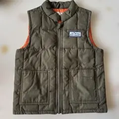 Dittomark ダウンベスト 110cm オリーブグリーン キムラタン