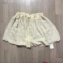 【新品・未使用タグ付】RETRO GIRLクリーム色 リバーシブルフレアスカートのサムネイル