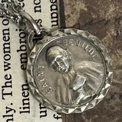 60s ヴィンテージ 聖ベニルド ネックレス 銀無垢 メダイ シルバー キリストのサムネイル