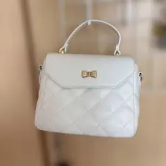 GRL ホワイト ショルダーバッグ ハンドバッグ 2wayバッグ