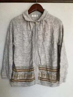 PERU PERU グレー 長袖カーディガン