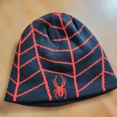 Spyder スパイダーウェブ フリース裏地付きハット ブラック/ボルケーノ
