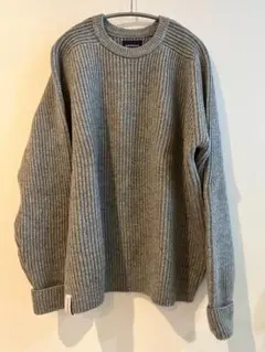 24aw descendant CREW NECK KNIT セーター グレー