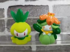 【美品】　ポケモンキッズ　指人形　チュリネ　ドレディア　進化2体セット
