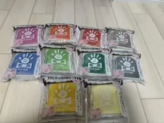 【未使用品】シャチハタ 手形スタンプパッド 布用　10色セット