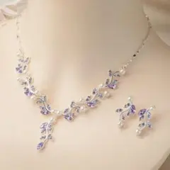 【結婚式】ネックレス ピアス セット 小物 アクセサリー
